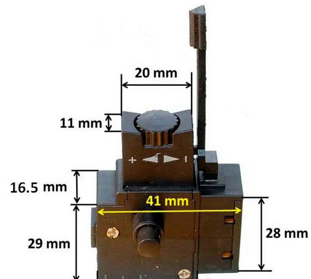 Кнопка дрели 8А реверс KR8 Полтава - изображение 1