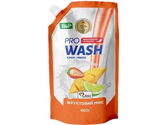 Крем-мило рідке 460мл дой-пак Фруктовий мікс ТМ PRO WASH   Solmir Київ