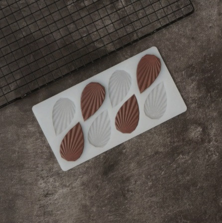 Силиконовый молд Листья 12 на 23 см серый Киев - изображение 1