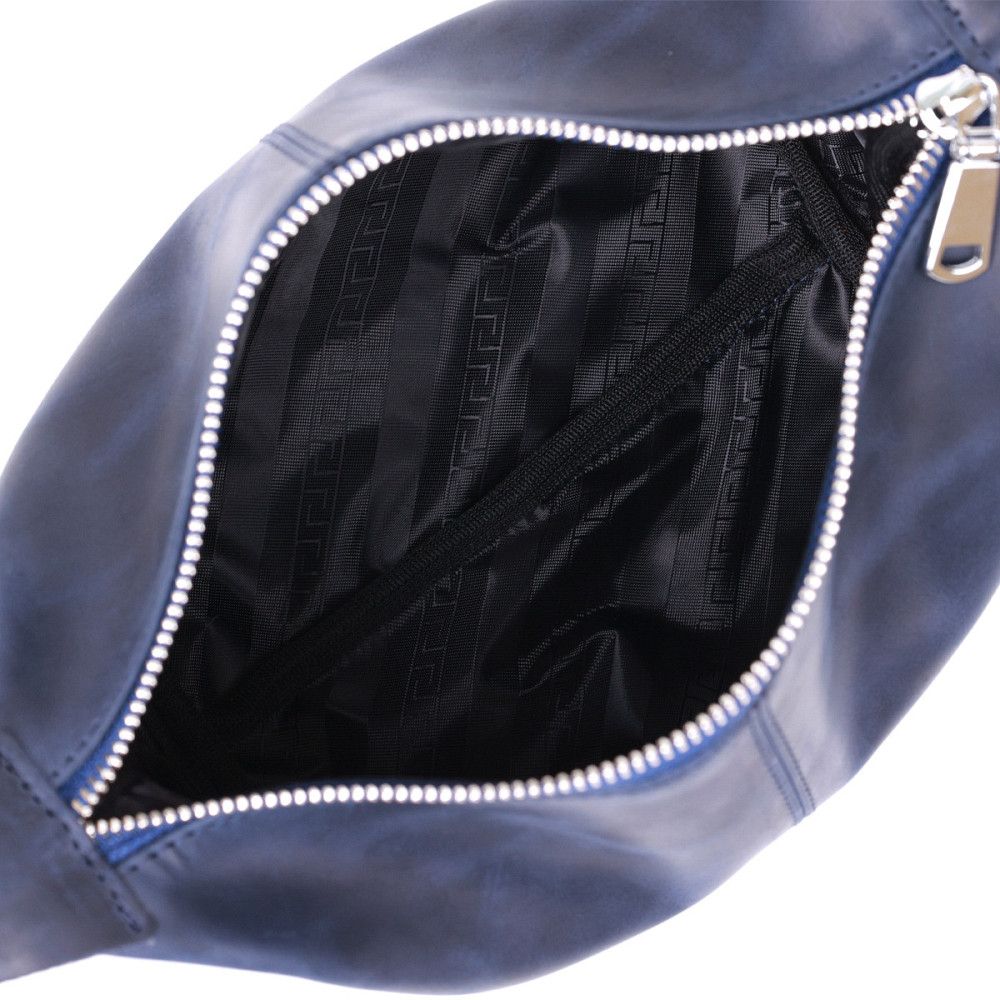 Добротная кожаная косметичка Shvigel 16401 Синий Киев - изображение 5