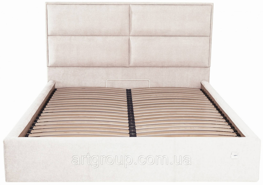 Ліжко Sheffield Comfort 120 х 200 см Місті Milk З підйомним механізмом та нішою для білизни Бежевий Дніпро - фото 15
