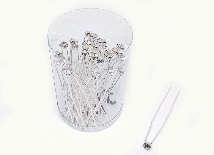 Шпильки для волосся з камінням набір 36 штук Київ - фото 1