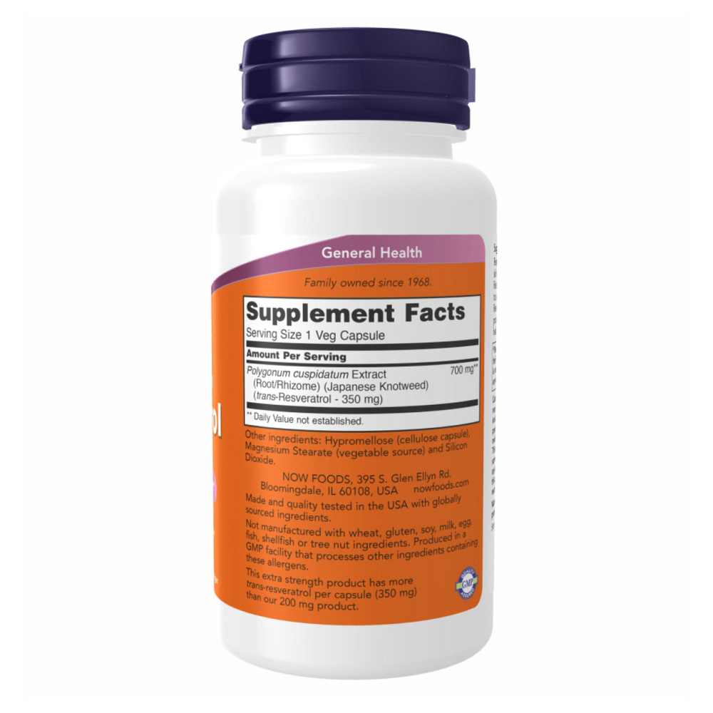 Ресвератрол Now Foods Resveratrol 350 mg 60 vcaps Київ - фото 2