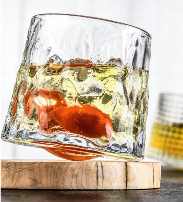 Келих-доф для віскі, що обертається на дерев'яній підставці, склянка Дзиґа Кременчук - фото 8