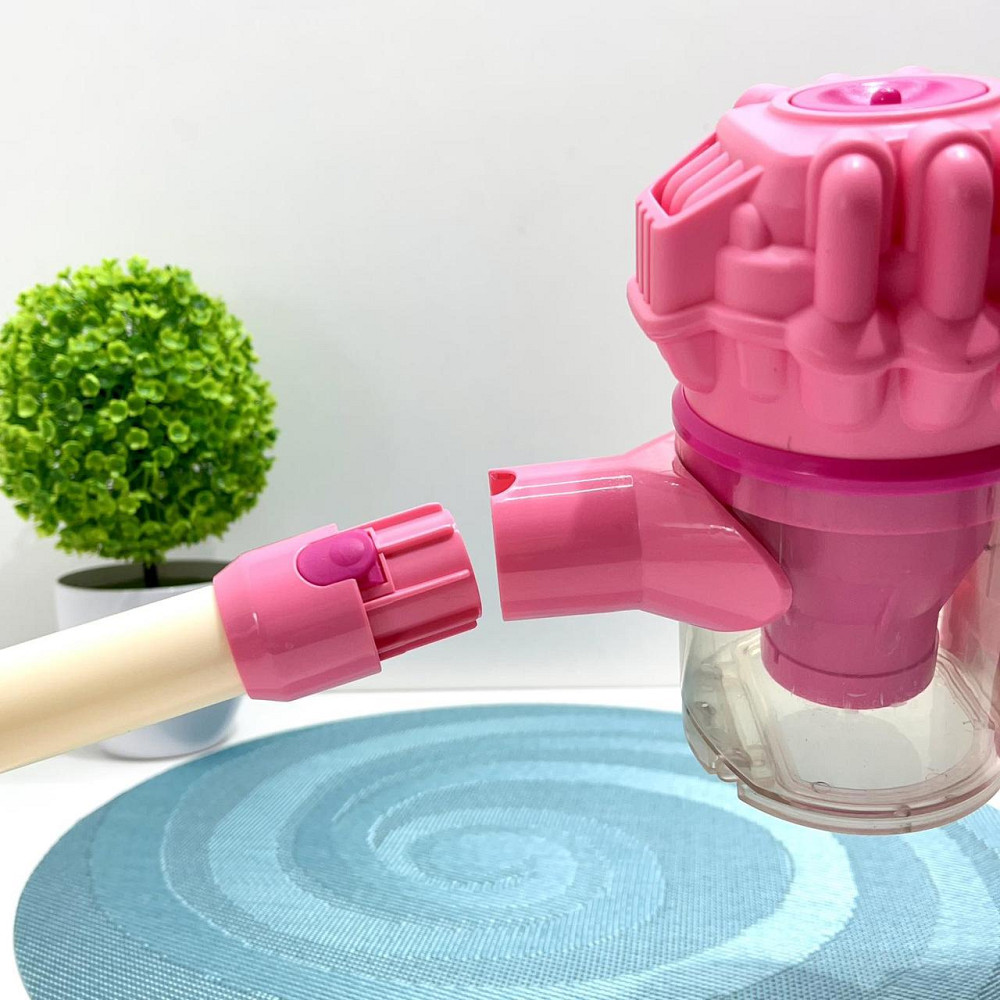 Пилосос WToys 3 насадки підсвічування дзижчання всмоктуючий пил Рожевий (83718/XG 2-33 AB) Чернигов - изображение 10