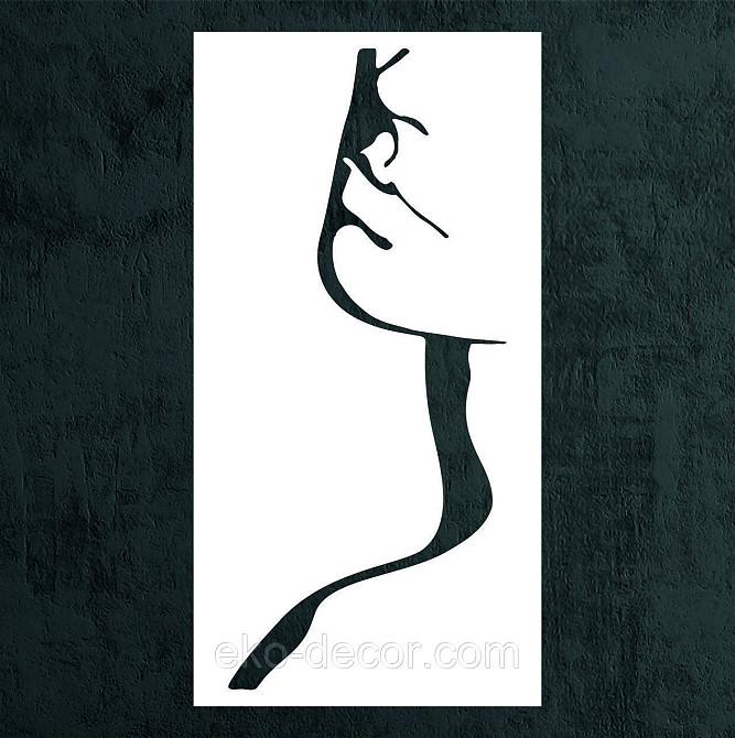 Декоративное настенное Панно «Женский Образ», Декор на стену 90*46 см, Белый Киев - изображение 5