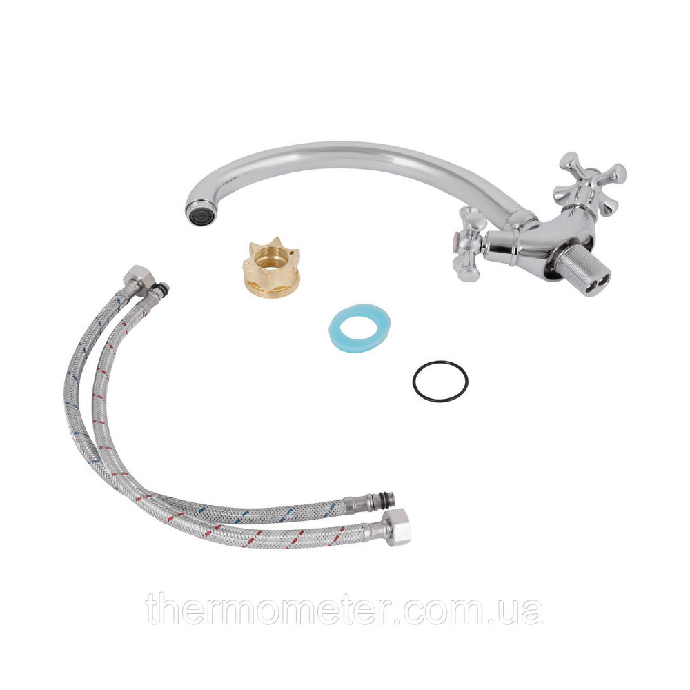 Смеситель для кухни Lidz Lamb 273F двухвентильный LDLAM273FCRM21890 Chrome Киев - изображение 10