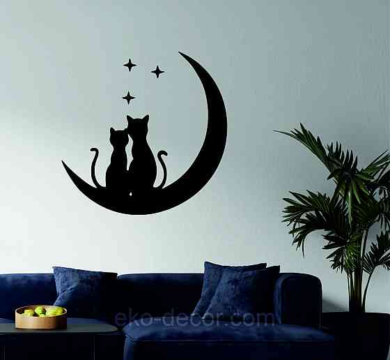 Декоративное настенное 3D Панно «Коты» Декор на стену с объемом Киев