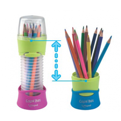 Олівці кольорові Maped Color Peps Classic 12 кол. розсувний пенал (MP.683212) Вінниця
