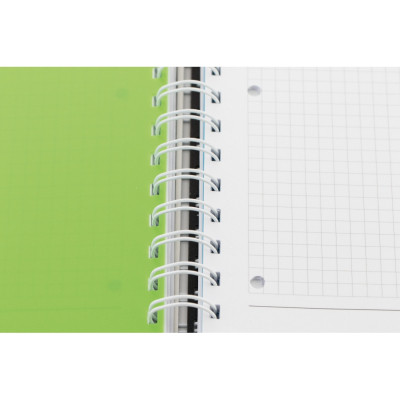 Блокнот Optima A4 Adamant пластиковая обложка, с разделителями и перфорацией, 120 листов, клетка синий (O20843-02) Винница - изображение 3