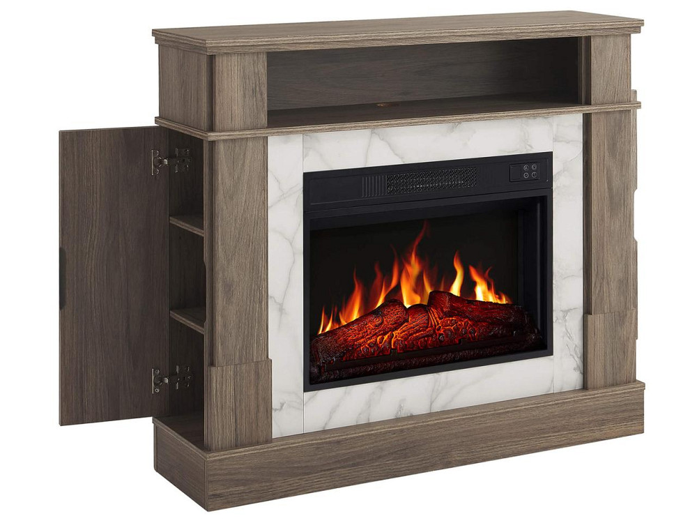 Камінокомплект ArtiFlame For Living AF23S дуб сірий з обігрівом і звуком горіння вогню Київ - фото 4