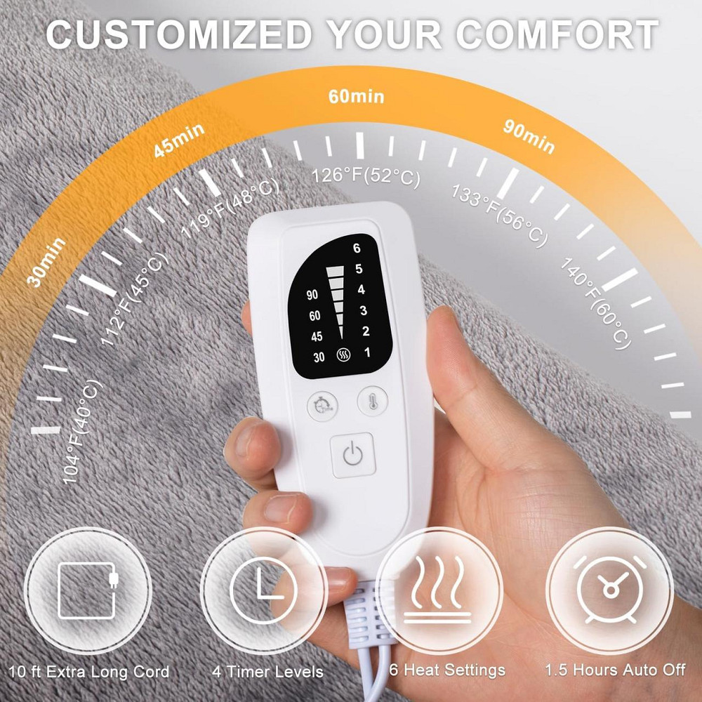 Электрогрелка NALONE для шеи плеч и спины, большая 25