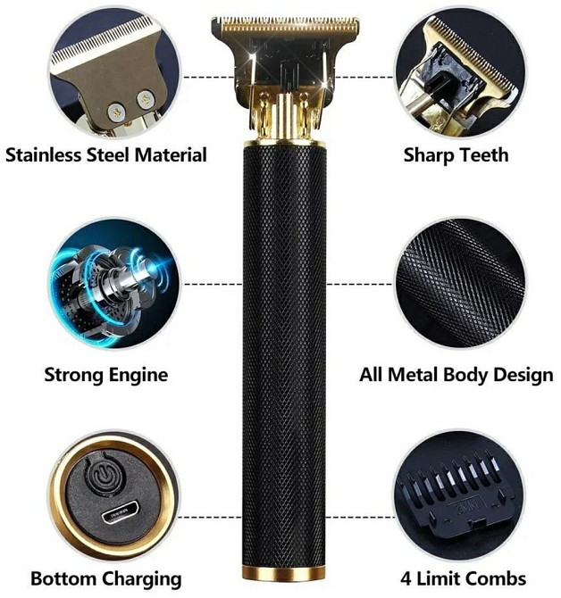 Машинка (триммер) для стрижки волос и бороды , 4 насадки. Киев - изображение 8