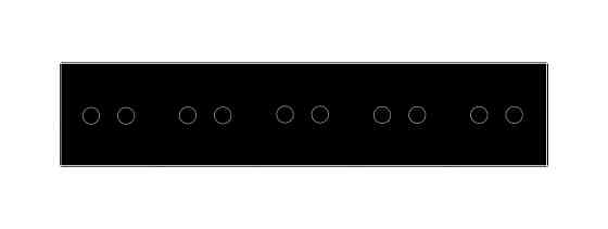 Розумний сенсорний ZigBee вимикач 10 сенсорів (2-2-2-2-2) Livolo чорний скло (VL-C710Z-12) Коломыя