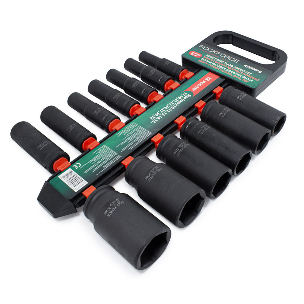 Набір головок ударних глибоких 13пр., 1/2 "(10, 12-15, 17, 19, 21, 22, 24, 27, 30, 32мм), на пластик Одеса - фото 2