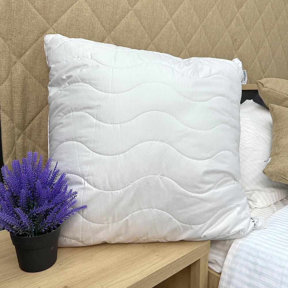 Подушка для сну гіпоалергенна Decorator Quilt 70x70х20 см, колір білий (84-174) Київ - фото 1
