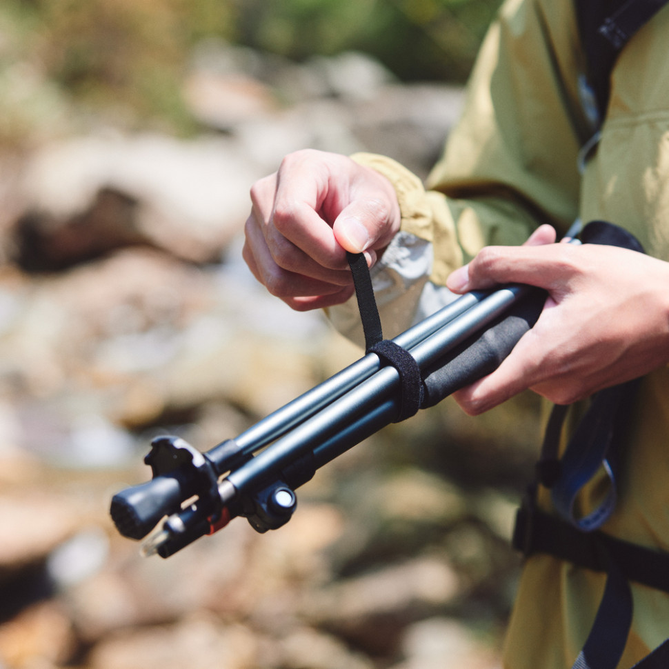 Трекінгова палиця Naturehike CNK2450DS013, 115-135 см, чорна Київ - фото 9