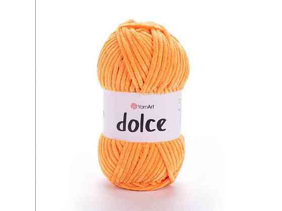 Пряжа Dolce помаранчевий 100% мікрополіестр 120м 100г 5шт/уп 852 ТМ YarnArt Київ