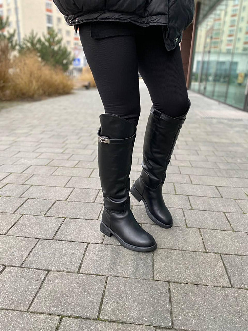 Чоботи жіночі EDAN 177 чорні (зима євро-хутро, шкіра натуральна) (6083) Коломия - фото 8