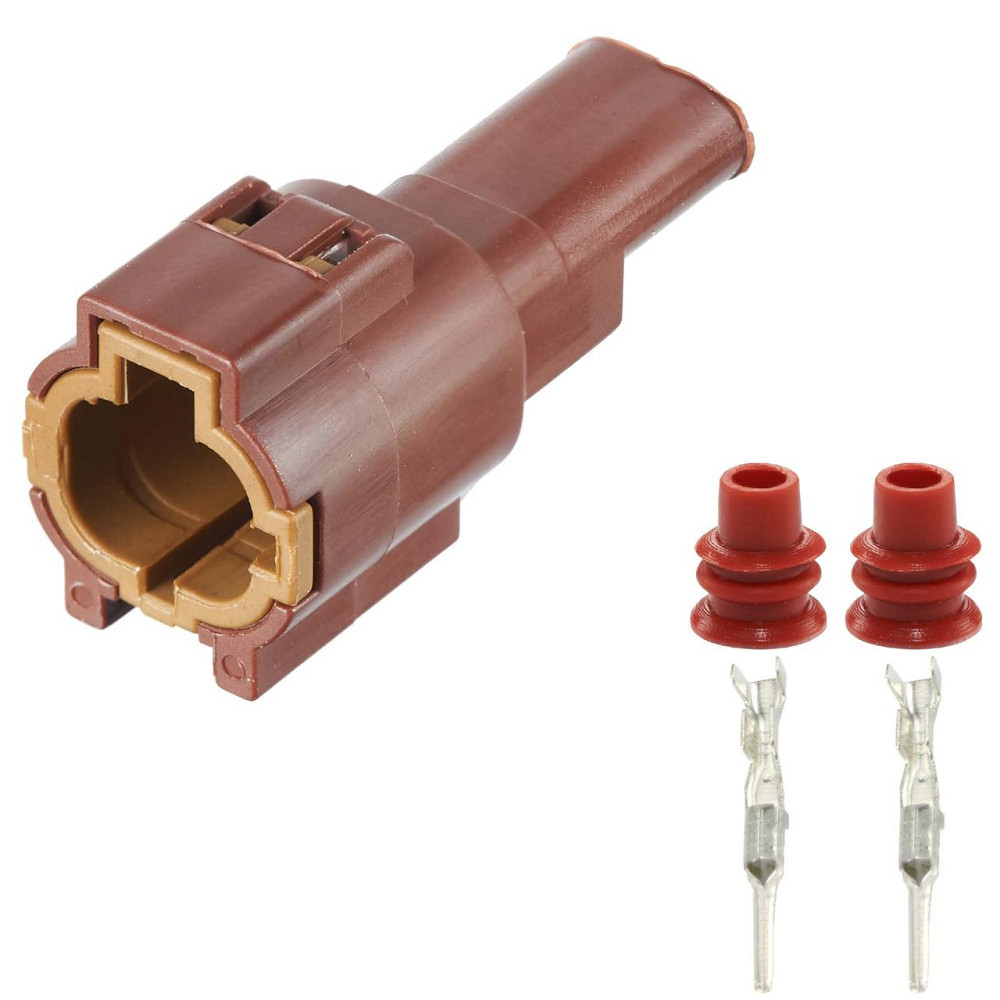 Разъем коннектор 2-контактный Коричневый, Пластик, 7222-8521-87157-7728, PB011-02857, YAZAKI, KUM, Hyundai, Kia Киев - изображение 1