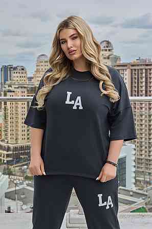 Жіночий легкий спортивний костюм із футболкою "Amante" |  Норма та батал Графіт, 50-52 Київ