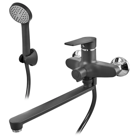 Змішувач для ванни PLAMIX OSCAR-006 EURO SET BLACK    ( MX1896 ) 36660 Харків