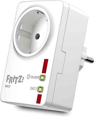 Розетка FRITZ! DECT 200 белая умная DECT-розетка 230V 2300W энергомониторинг таймер совместима с FRITZ!Box Киев