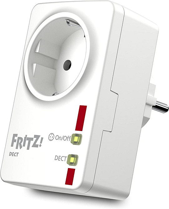 Розетка FRITZ! DECT 200 белая умная DECT-розетка 230V 2300W энергомониторинг таймер совместима с FRITZ!Box Киев - изображение 1