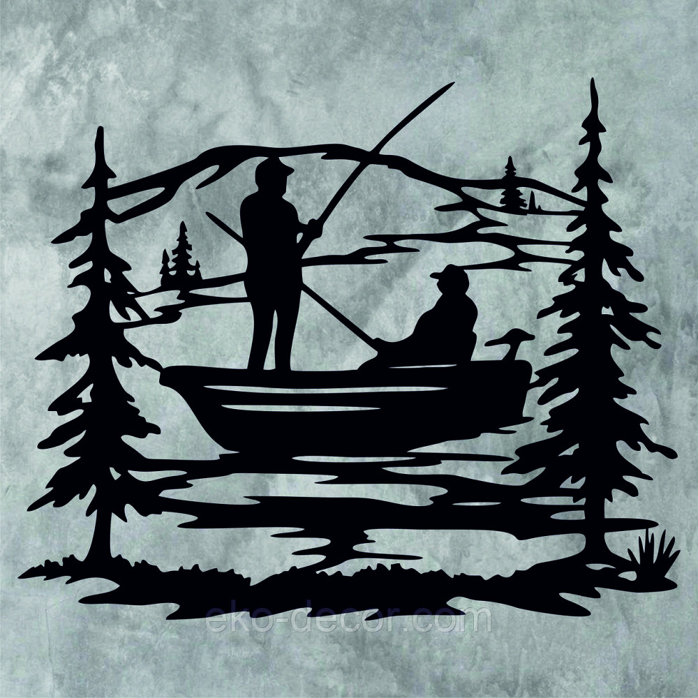 Декоративне настінне Панно «Рибалка», Декор на стіну Київ - фото 8