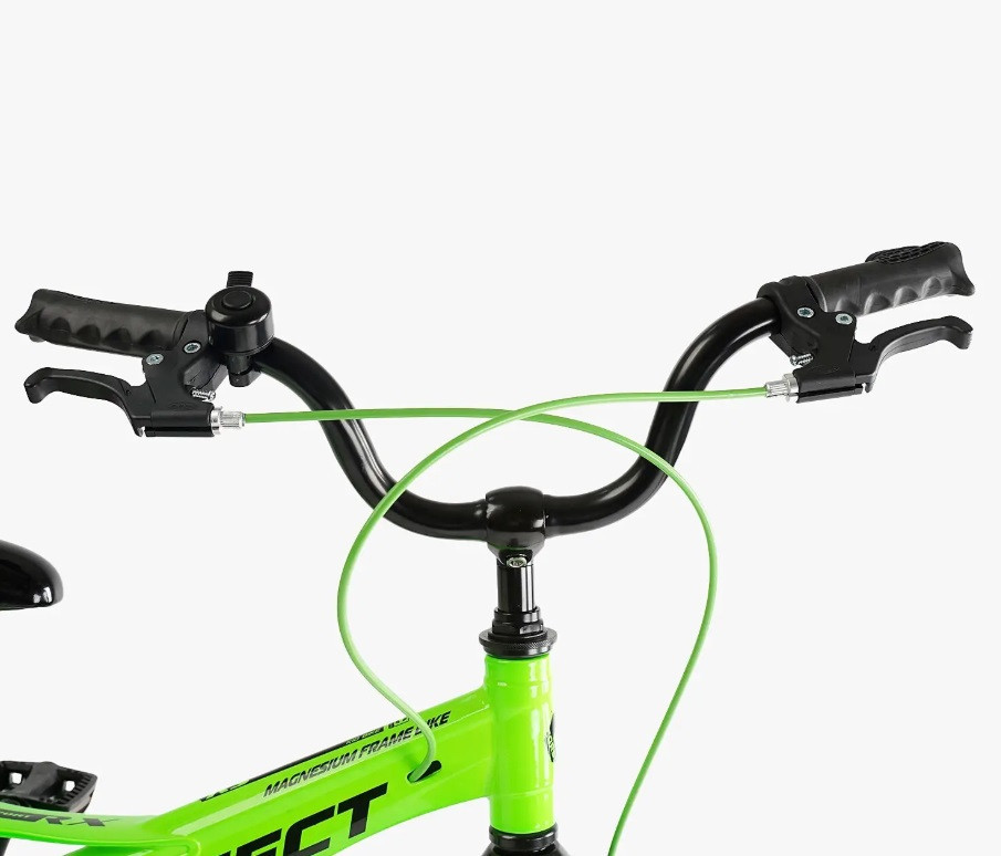 Велосипед Corso CONNECT двоколісний магнієва рама 18 дюймів з додатковими колесами Зелений (MG-18105) Чернигов - изображение 5