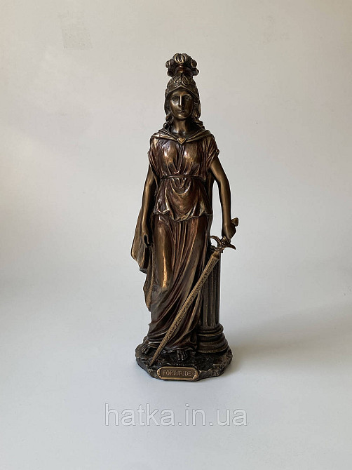 Статуэтка Veronese Мужество Девушка с мечем 28 см  полистоун с бронзовым покрытием 76466A4 Киев - изображение 2