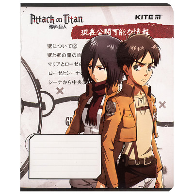 Тетрадь Kite Attack on Titan, 12 листов, клетка (AT24-232) Винница - изображение 9
