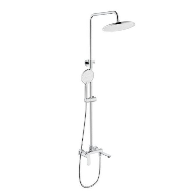 Душевая система из латуни Qtap Evia на три потребителя (с изливом) QTEVI111CRM47583 Chrome Харьков - изображение 1