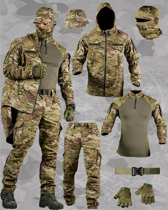 Летний тактический костюм PROJECT XEN 7в1 мультикам ДЛ7081 Одесса - изображение 1