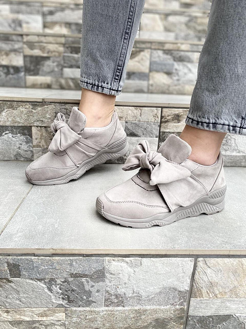 Кроссовки SPORT серые эко-замша размер 36 (1514) Коломыя - изображение 1