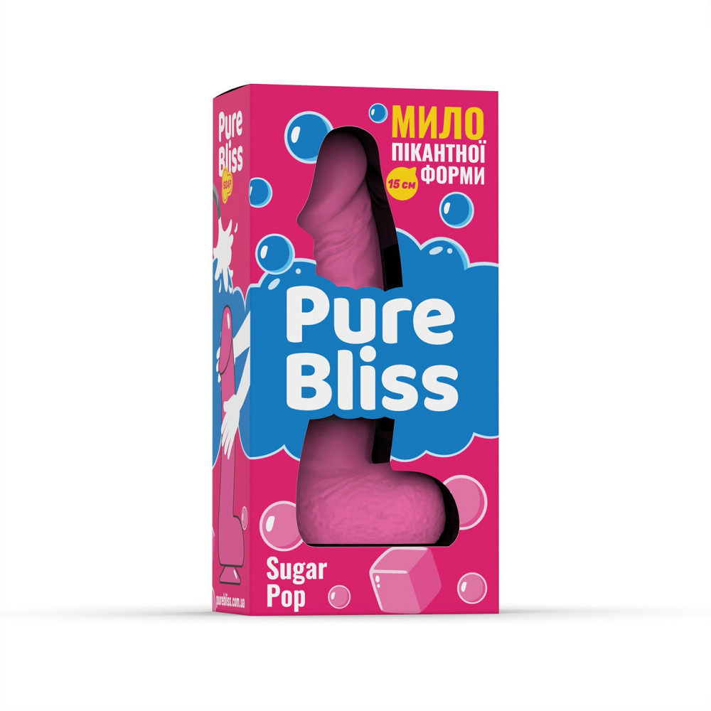 Мыло член Pure Bliss Sugar Pop Pink, 15 см Sex Aura Киев - изображение 7