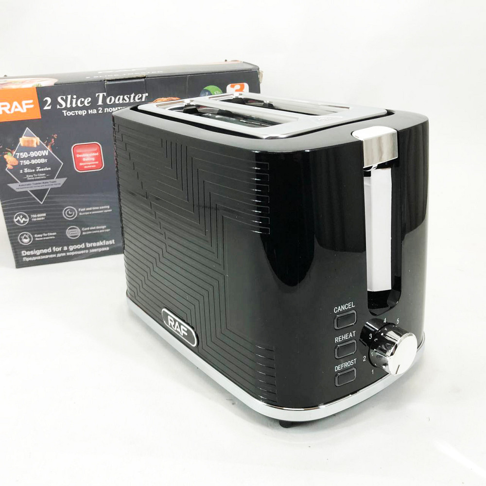 Тостер для жарки хлеба RAF, Качественный электрический тостер на 2 ломтика гриль электрический DA-41 Львов - изображение 10
