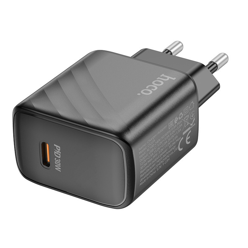 Сетевое зарядное устройство HOCO CS22A Value single port PD30W charger Black 6942007609913 Одесса - изображение 5