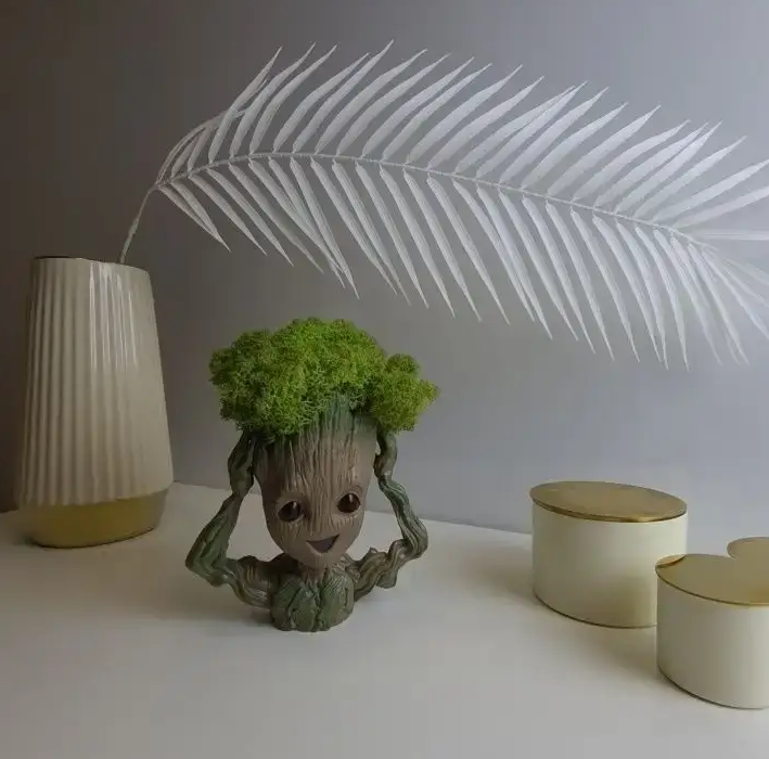 Кашпо горщик зі стабілізованим мохом Грут Groot G4 Вінниця - фото 3