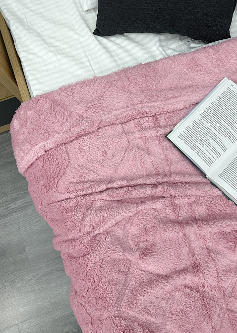 Плед-покривало Ромб 200х230 см (+-5см) Рожевий (87-256) Київ - фото 2