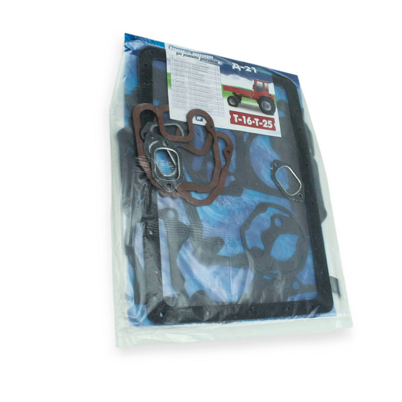 Прокладка полный комплект Т-25,Т-16 (Д-21) (синий блистер) двигателя Мукачево - изображение 1