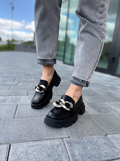 VIKA Туфлі жіночі VIKA A600-1 чорні (весна-осінь, еко-шкіра) (4711) лише 40р.41р. 41 Коломия - фото 1