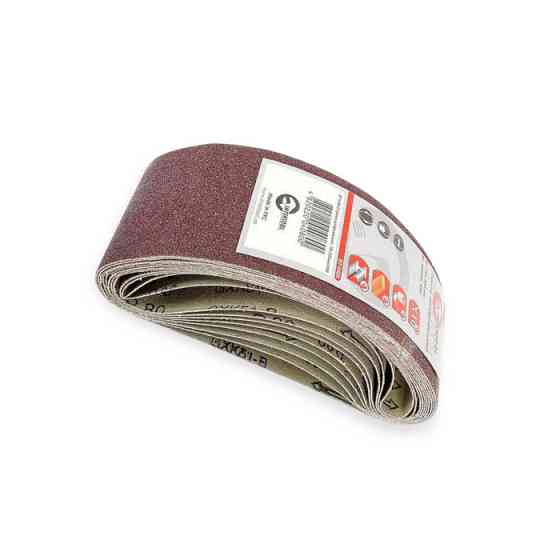 Стрічка шліфувальна наждачна 75х533мм, (зерно 80) 10шт Мукачево
