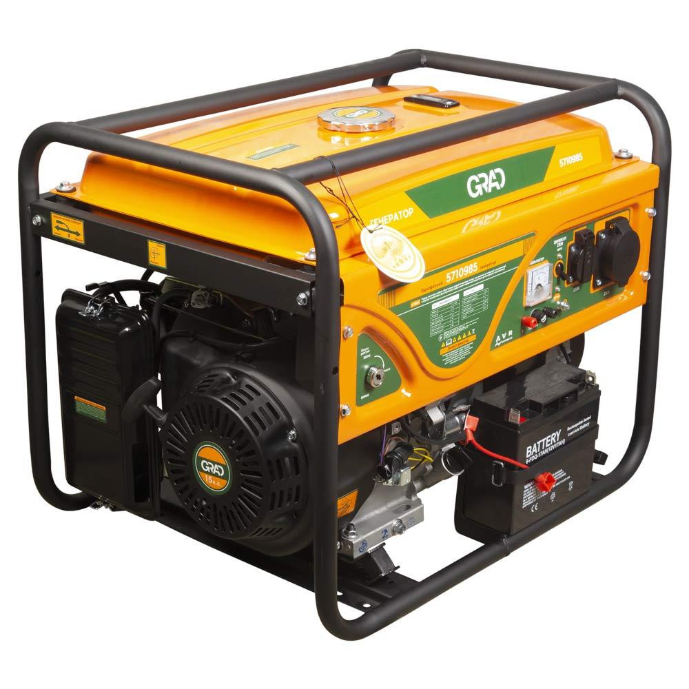 Генератор бензиновый 220В 7.0/7.5кВт 4-х тактный электрозапуск GRAD (5710985) Ровно - изображение 8