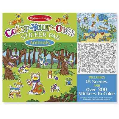 Набір для творчості Melissa&amp;Doug Набір розмальовок-наліпок Тварини (MD9468) Вінниця