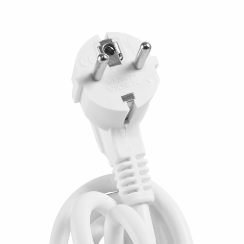 Мережевий подовжувач із заземленням 3 розетки 3м з кнопкою білий VF-PD33G-W Oncord Videx Житомир - изображение 5