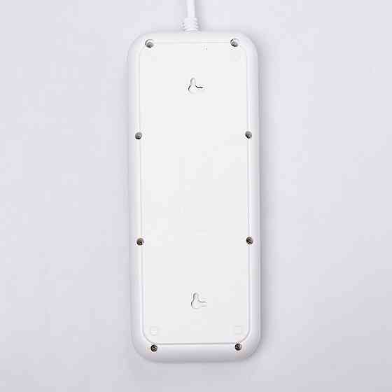 Сетевой фильтр 2.8 м удлинитель на 8 розеток с 3 USB 1 Type-C и кнопкой отключения F20U Белый HP-5-27 Киев