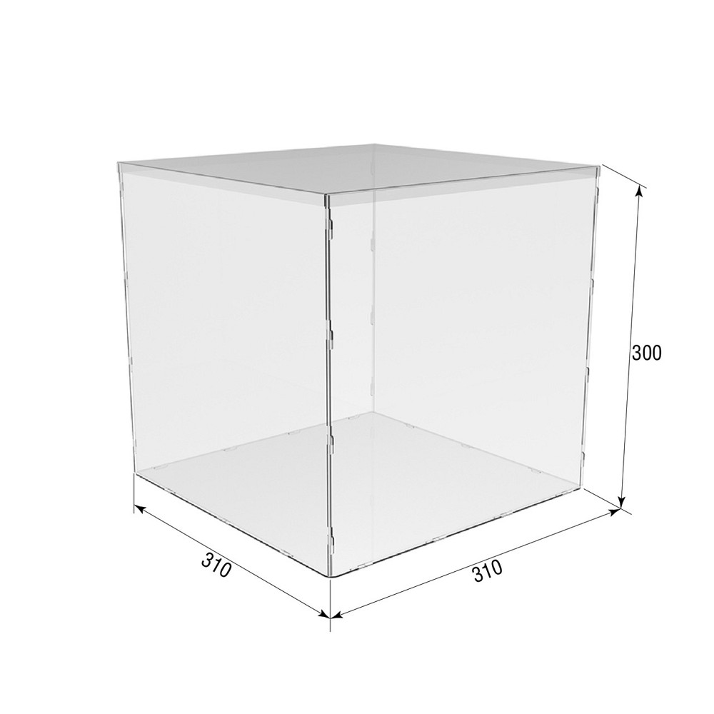 Коробка акриловая EKOSTAR 300х300х300 с крышкой Киев - изображение 3