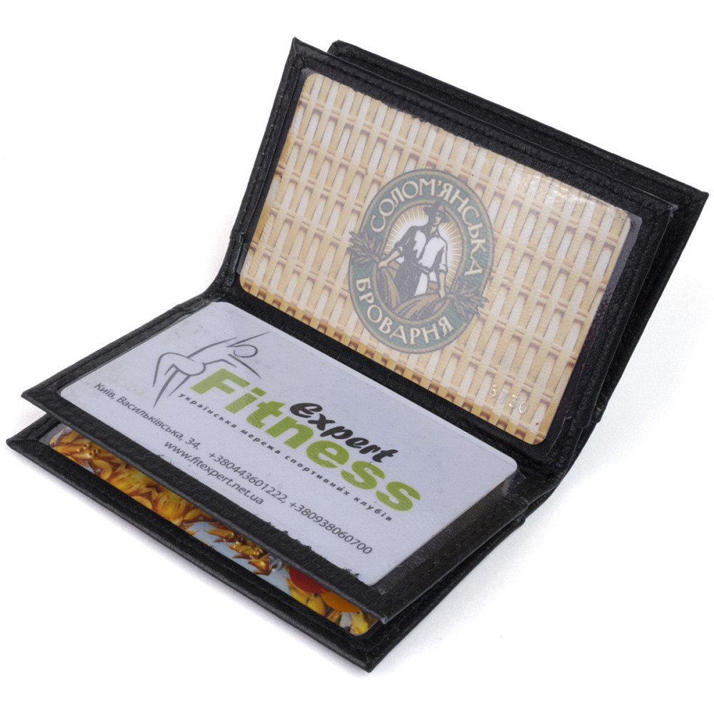 Візитниця-книжка ST Leather 19213 Чорна Київ - фото 9