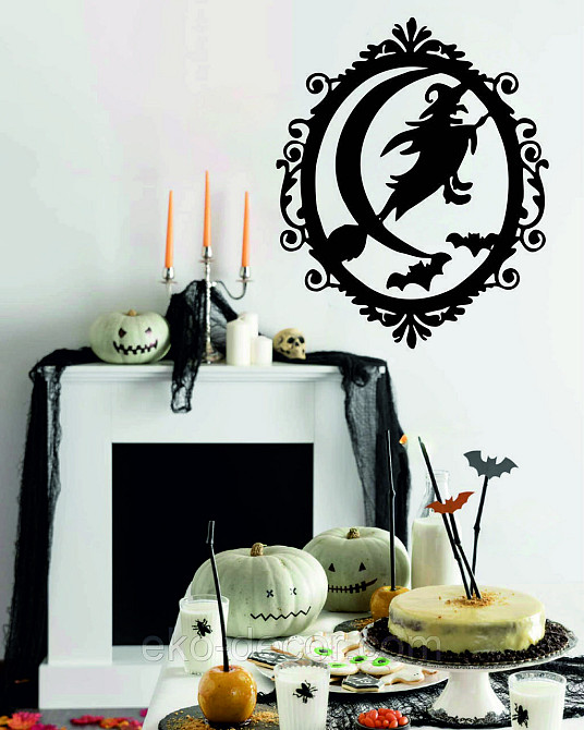 Декоративное настенное Панно «Ведьма», Декор на стену 110*90 см, Черный Киев - изображение 9